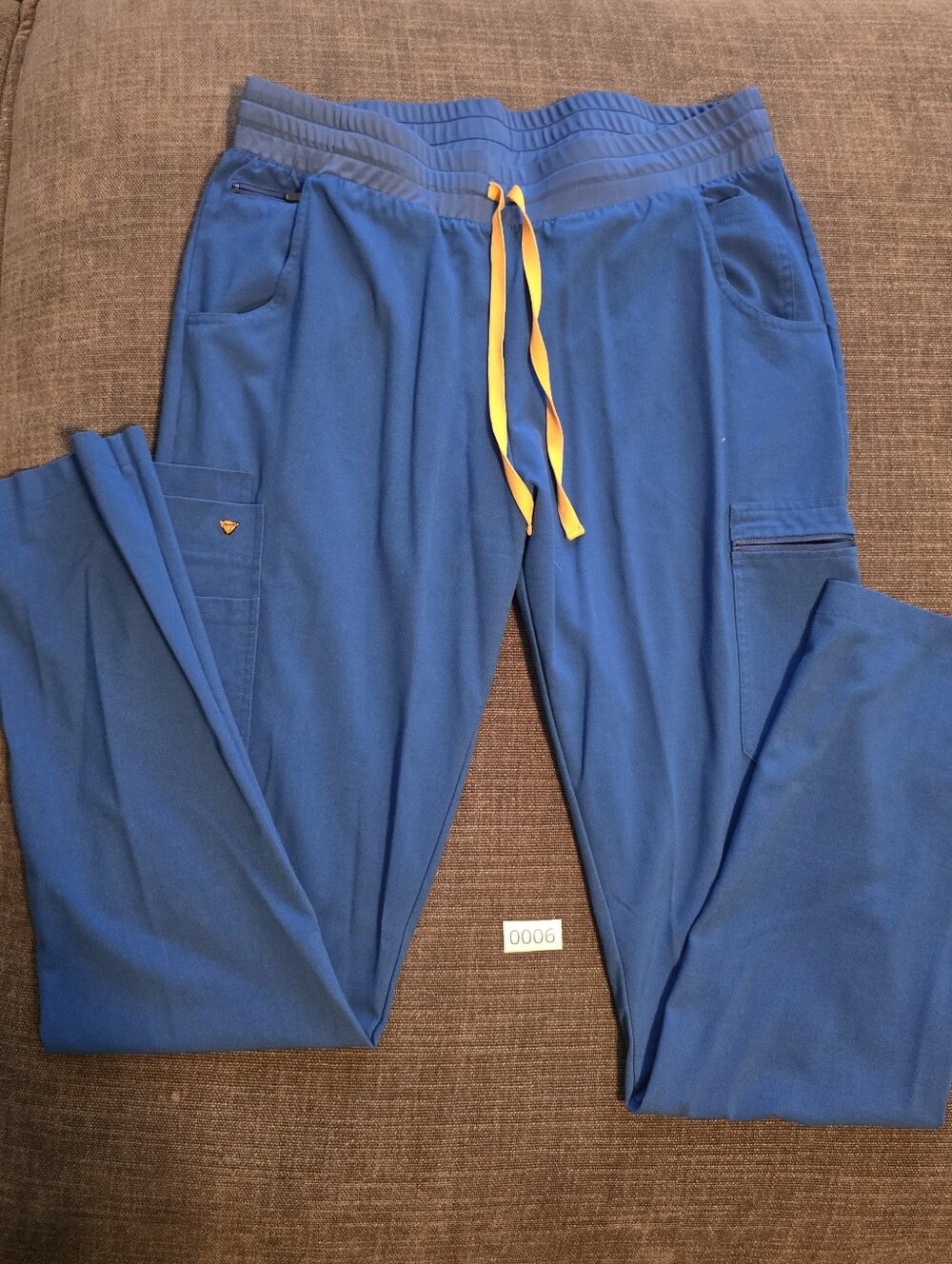 Poppy Scrubs The Pfeiffer Slim Pants Royal Blue Large Tall